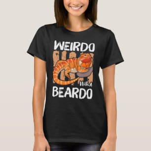 Camiseta Weirdo Com Um Dragão De Barba Enfiado Engraçado_2
