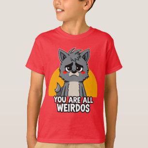 Camiseta Weirdos Une: Teto de Cartoon Retro com Atitude