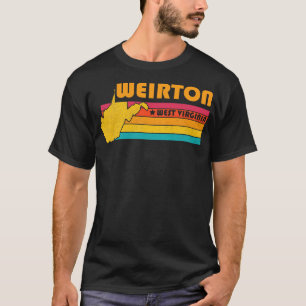 Camiseta Weirton West Virginia Vintage afligida Souvenir