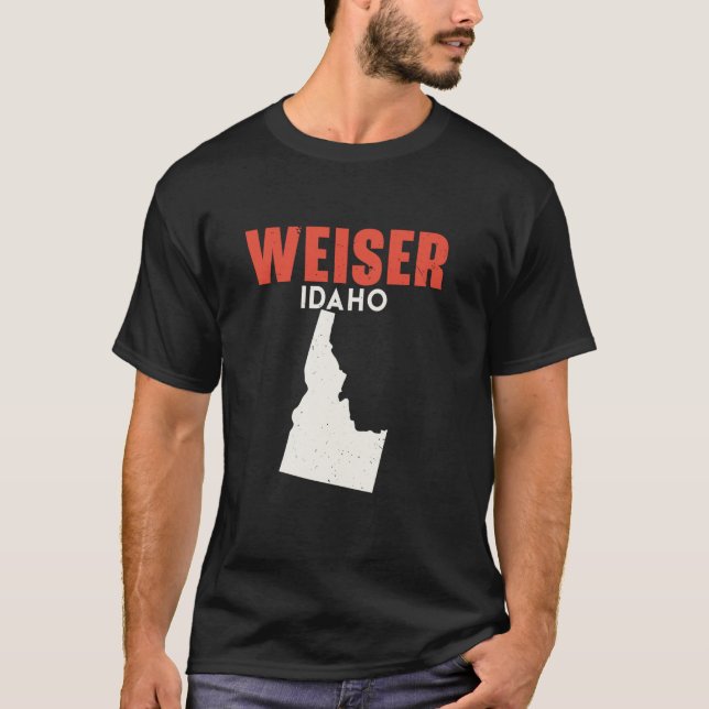 Camiseta Weiser Idaho EUA State America Viagem Idahoan (Frente)