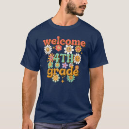 CAMISETA WELCOME 4TH GRADE BACK TO SCHOOL FIRST DAY SCHOOL