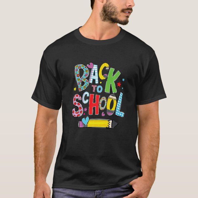 Camiseta Welcome Back To School First Day Of School Teacher (Frente)