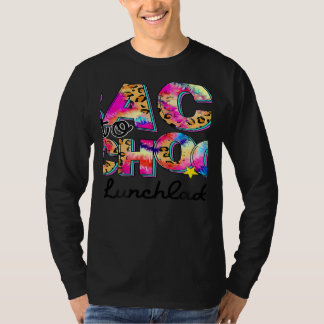 Camiseta Welcome Back To School Lunch Lady Leopard Tie Dye