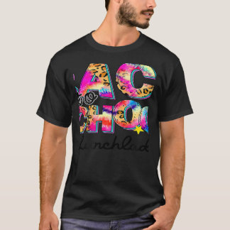 Camiseta Welcome Back To School Lunch Lady Leopard Tie Dye