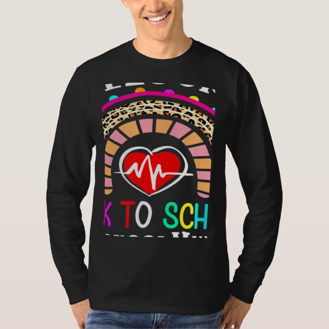 Camiseta Welcome Back To School Nurse First Day Of School (Frente)