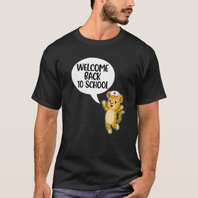 Camiseta Welcome Back To School Nurse First Day Of School L (Frente)