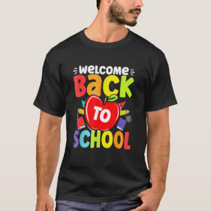 Camiseta Welcome Back To School Teachers Students 1st Day O