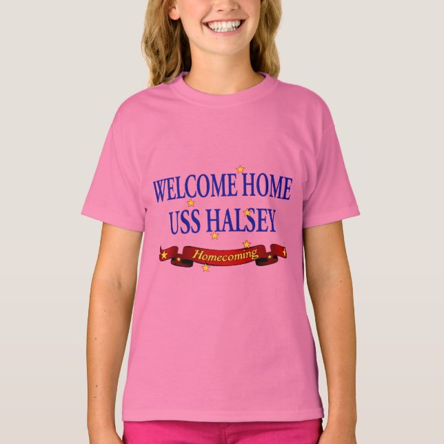 Camiseta Welcome Home USS Halsey (Frente)