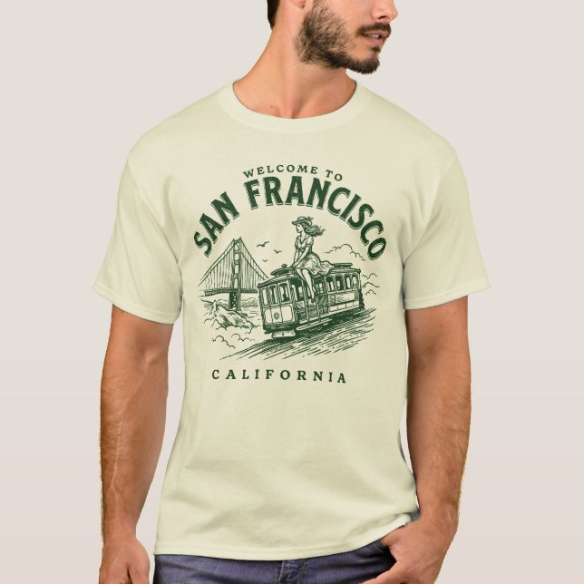 Camiseta Welcome to San Francisco City California (Frente)