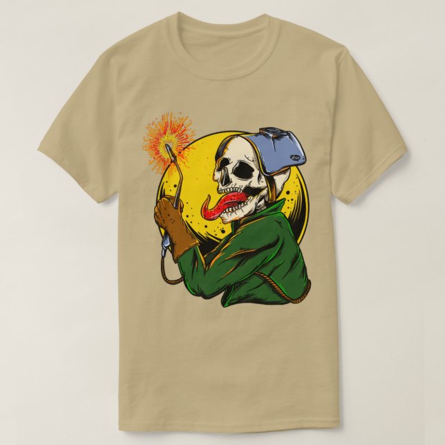 Camiseta Welder Skull Fire  (Frente do Design)