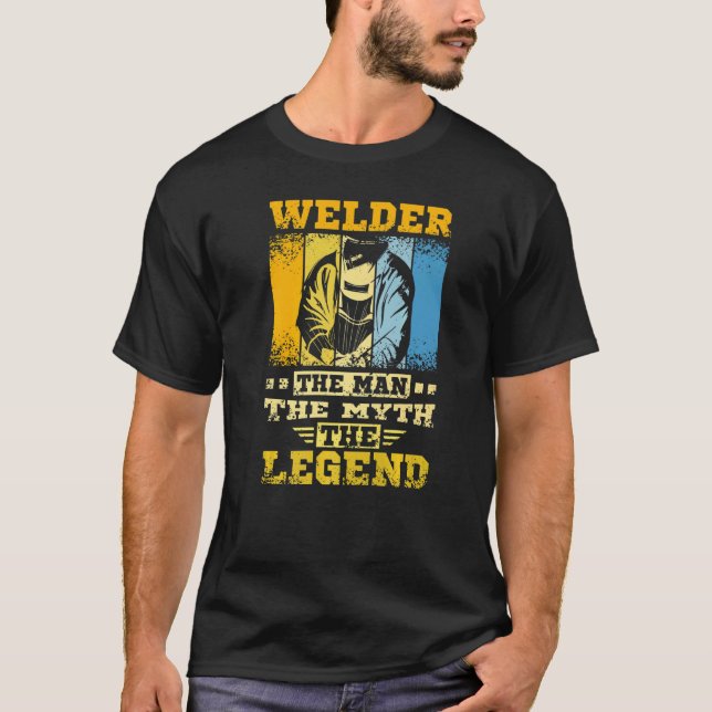 Camiseta Welder The Man The Myth The Legend (Frente)