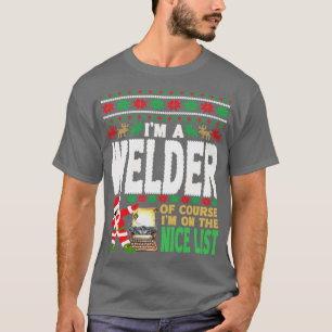 Camiseta Welder Ugly Christmas Welder Gift