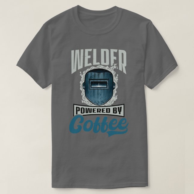 Camiseta Welder Welder Powered By Coffee (2) (Frente do Design)