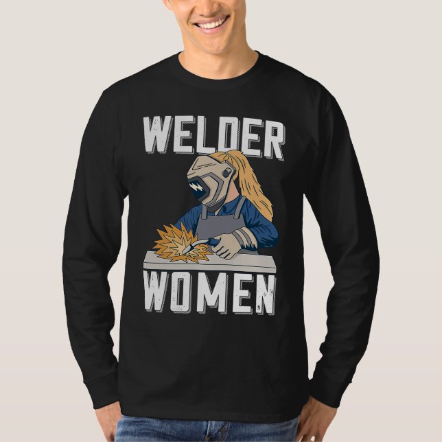 Camiseta Welder Women Outfit for Women Metalworkers (Frente)