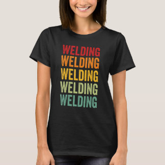 Camiseta Welding Welding Hobbyist Rainbow Design