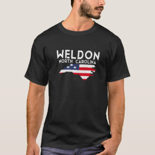 Camiseta Weldon North Carolina EUA State America Viagem Pre