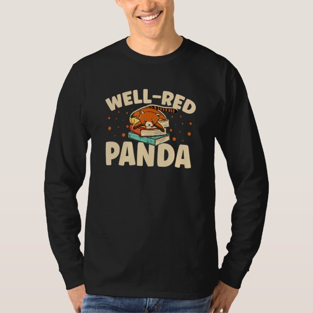 Camiseta Well Red Panda Zookeeper Zoogoer Wildlife Bookworm (Frente)