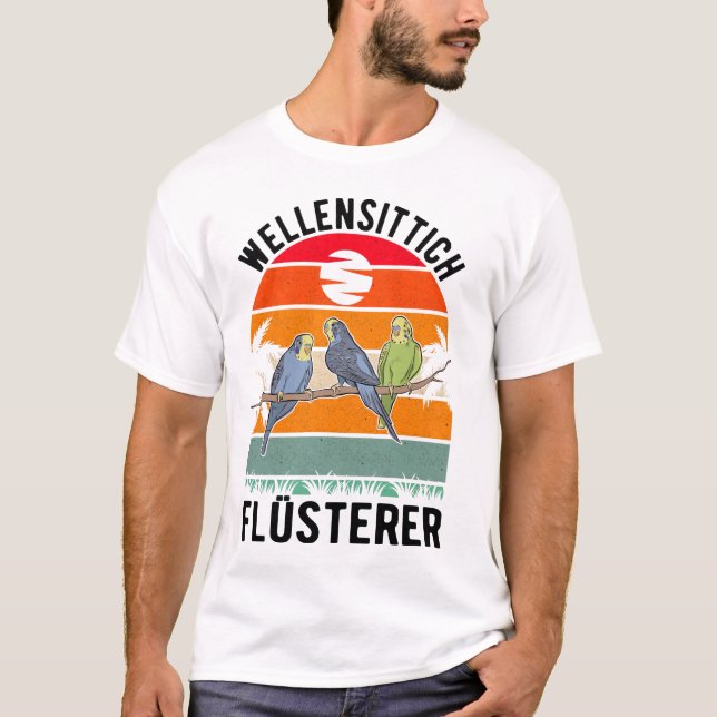 Camiseta Wellensittich Flüsterer Nymphensittich Sittich (Frente)