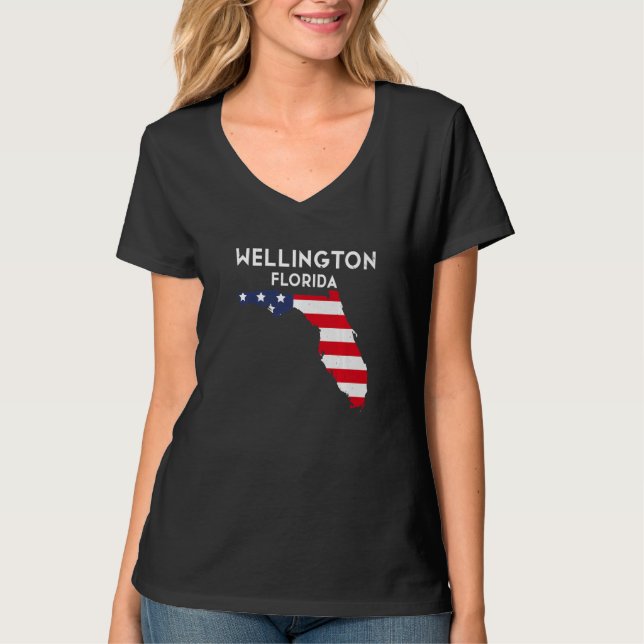Camiseta Wellington Florida EUA State America Viagem Florid (Frente)