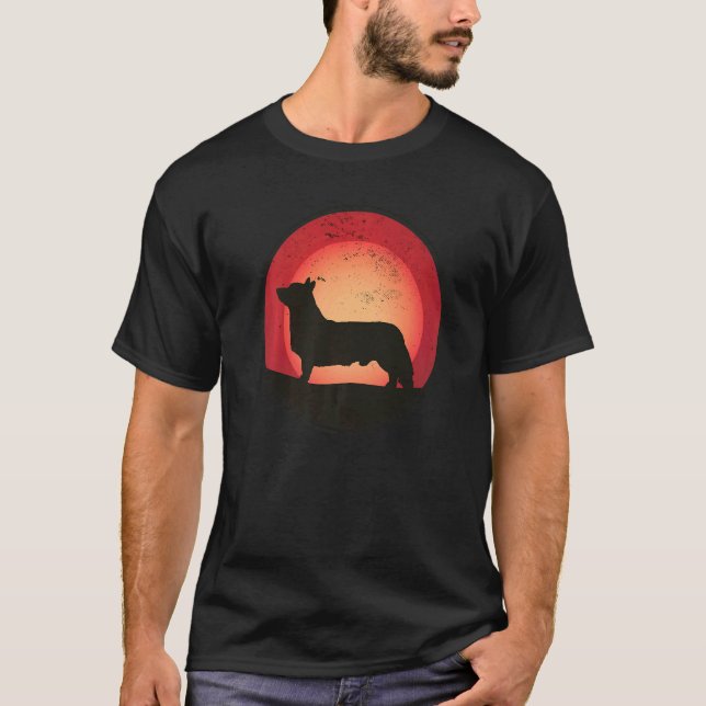 Camiseta Welsh Corgi Dog Retro 4 (Frente)