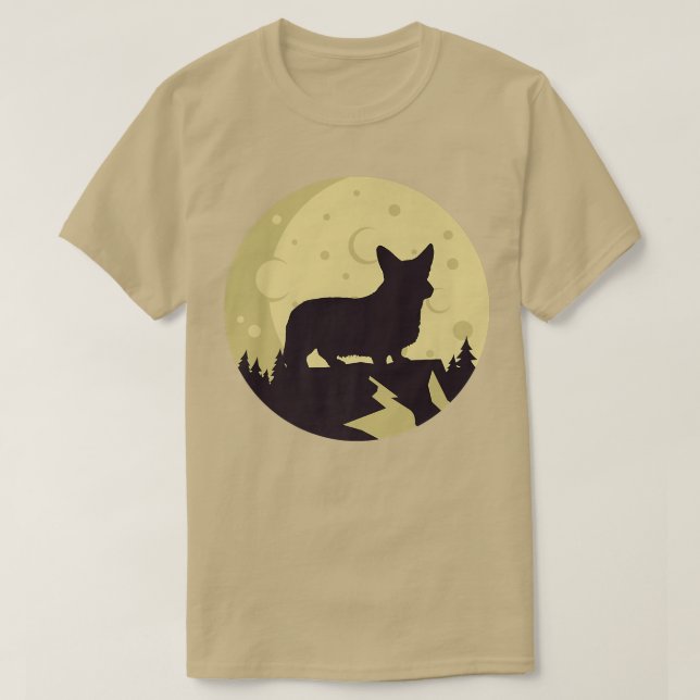 Camiseta Welsh Corgi Dog Retro Premium T-Shirt Copy Co (Frente do Design)