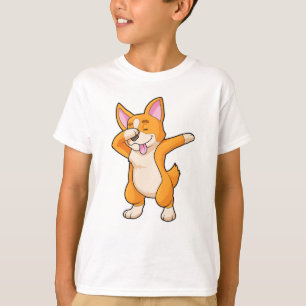 Camiseta Welsh Corgi no Hip Hop Dance Dab
