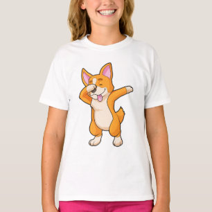 Camiseta Welsh Corgi no Hip Hop Dance Dab