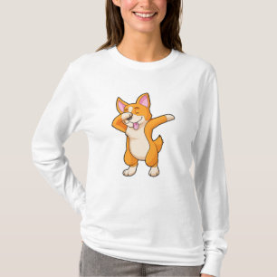 Camiseta Welsh Corgi no Hip Hop Dance Dab