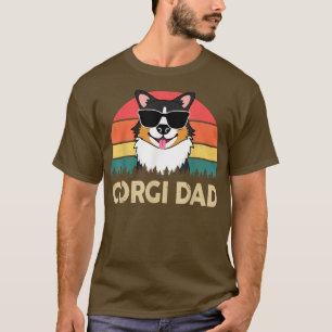 Camiseta Welsh Corgi PaiCute Tricolor Corgi presente par