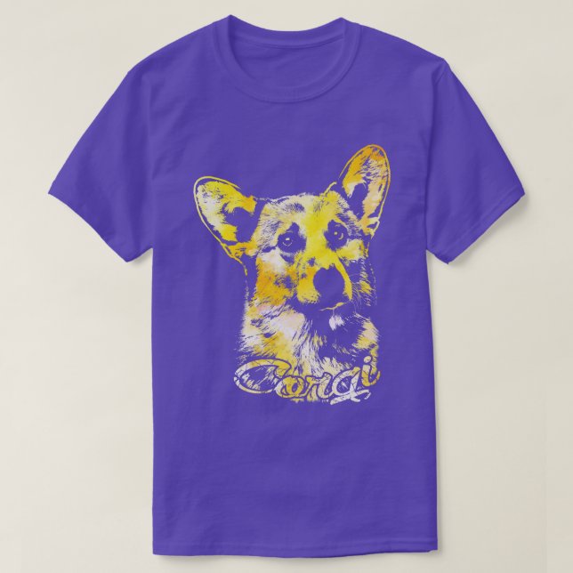 Camiseta Welsh Corgi Portrait (Frente do Design)
