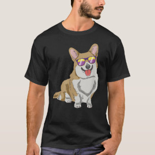 Camiseta Welsh Corgi Sunglass para Corgi Breeder, Welsh Co