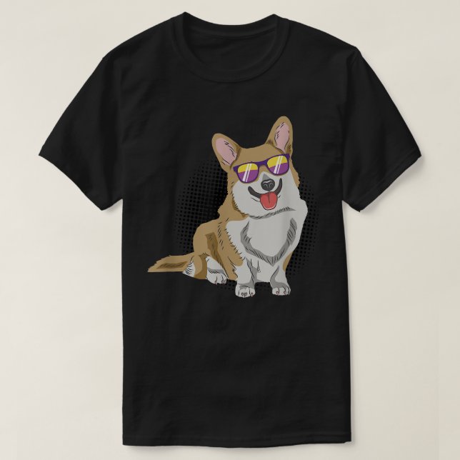 Camiseta Welsh Corgi Sunglasses For Corgi Breeder, Welsh Co (Frente do Design)