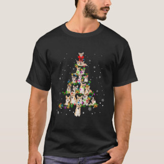 Camiseta Welsh Corgi Tree X-Mas