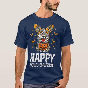 Camiseta Welsh Corgi Witch Happy Howl O Ween Halloween Dog
