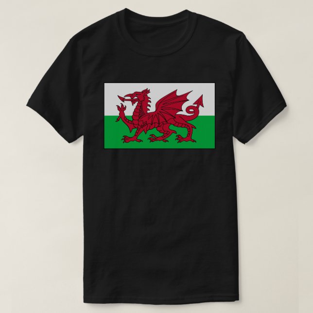 Camiseta Welsh Flag Of Wales (Frente do Design)