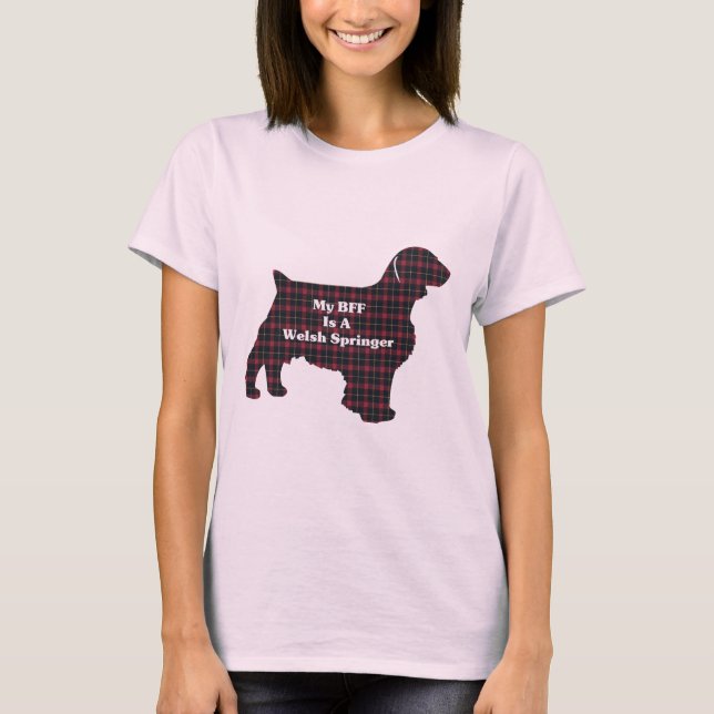 Camiseta Welsh Springer SPANIEL BFF (Frente)