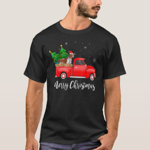 Camiseta Welsh Springer Spaniel Caminhão Vermelho Árvore de