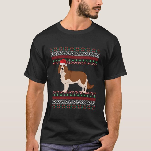Camiseta Welsh Springer Spaniel Natal (Frente)