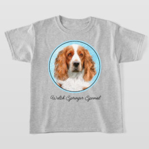 Camiseta Welsh Springer Spaniel Painting - Arte Original De
