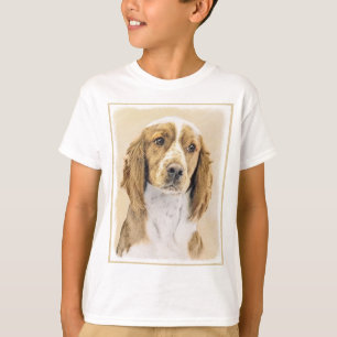 Camiseta Welsh Springer Spaniel Painting - Arte Original De