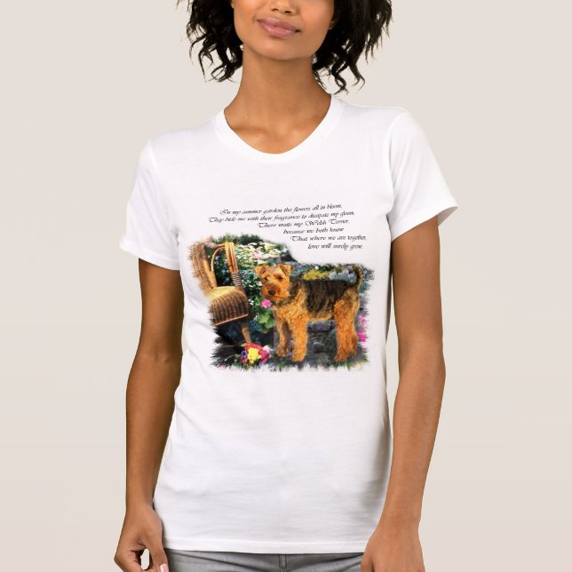 Camiseta Welsh Terrier Art Gifts (Frente)