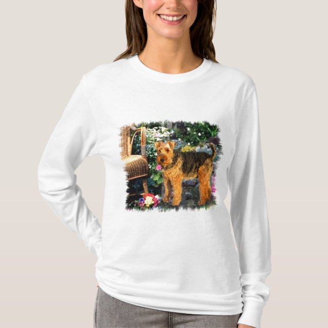 Camiseta Welsh Terrier Art Gifts (Frente)