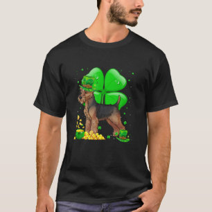 Camiseta Welsh Terrier Dog Lucky Charm Rua. Dia de Patrick