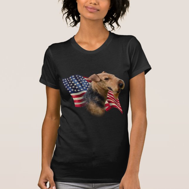 Camiseta Welsh Terrier Flag (Frente)