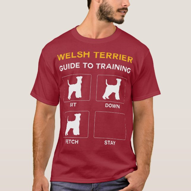 Camiseta Welsh Terrier Guide To Training Dog Obedience (Frente)