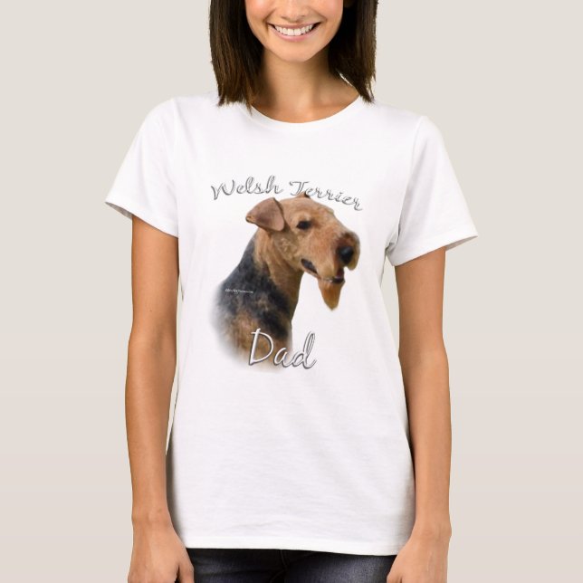 Camiseta Welsh Terrier Pai 2 (Frente)