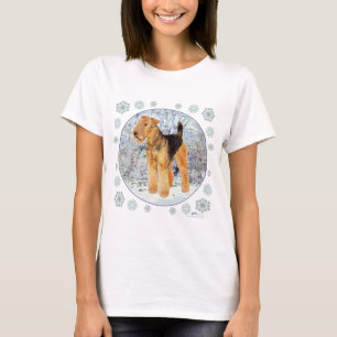 Camiseta Welsh Terrier Snowflakes