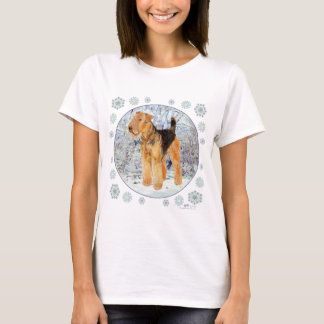 Camiseta Welsh Terrier Snowflakes