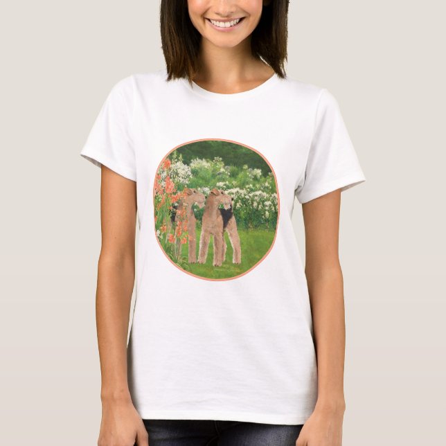 Camiseta Welsh Terriers Coral Garden (Frente)