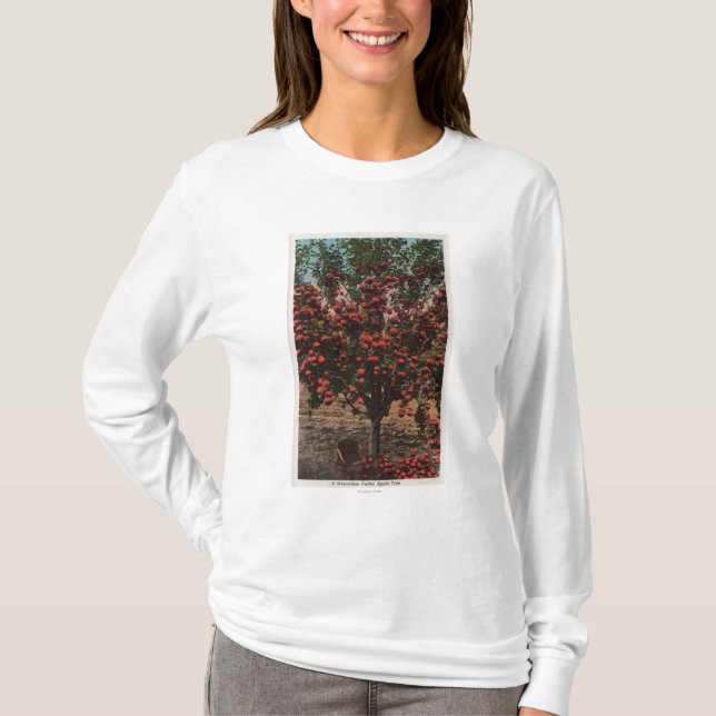 Camiseta Wenatchee, árvore de Apple do vale de WAA (Frente)